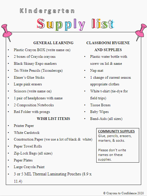 Supply List
